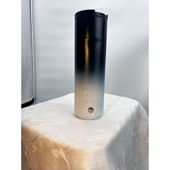 2020 Starbucks Gradient Blue White Black Speckled Stainless Steel Tumbler 20 oz. - Picture 1 of 10